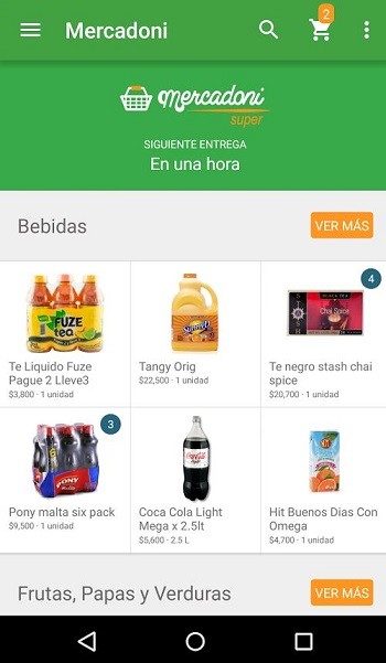 App Mercadoni para el hogar