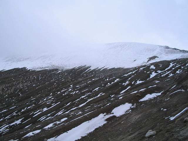 Nevado del Ruiz cerca de Manizales