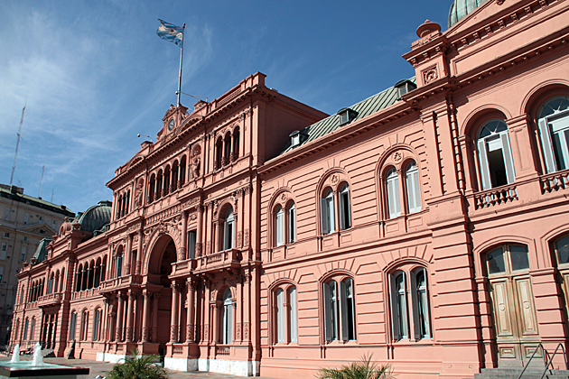 La Casa Rosada es el lugar de trabajo del Presidente de Argentina